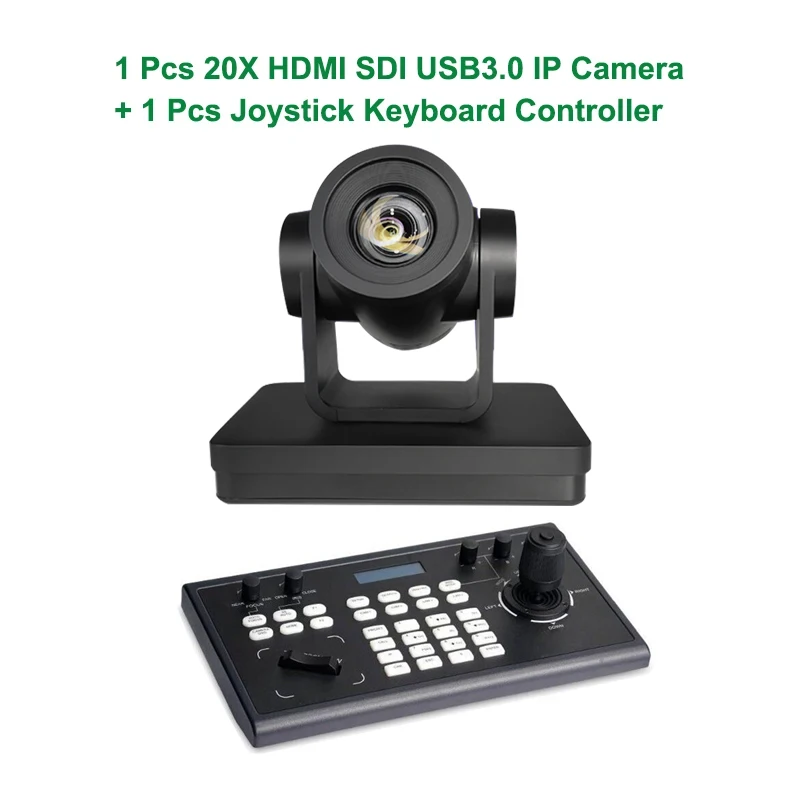 

Keyboard Controller POE and PTZ Camera with 3G-SDI,HDMI, USB3.0 IP Streaming Outputs,20X Optical Zoom,Broadcast for Conference