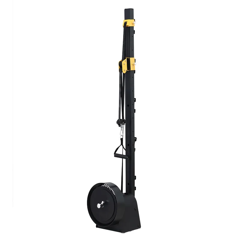 Vertical Flywheel Resistance Trainer, Eccentric Exercise Machine for Strength Training, Pull Down High Low Pulley Gym Equipment