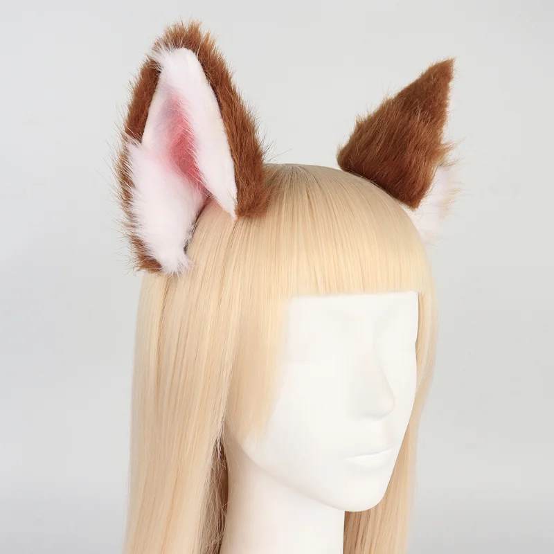 Genshin Impact Gorou Ears Médiateur dress, Bandeau de sauna, Accessoires de cosplay, JK Girl, Accessoires de fête d'Halloween, Cerceau de cheveux, Vêtements de sauna