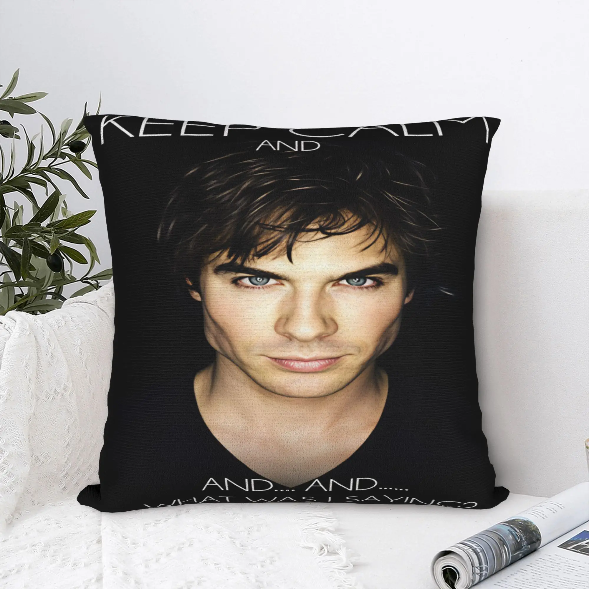 Pillow Cover Vampire Diaries Damon Klaus   Fashion Pillow Case For Wedding Party Home Decor Pillowcases