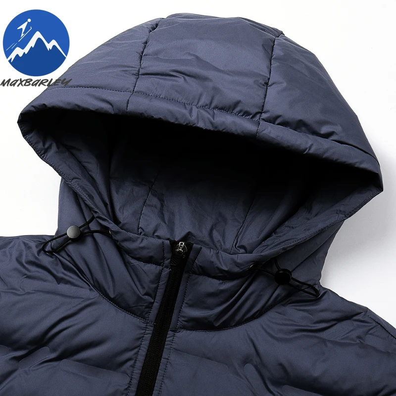 브랜드 남성 다운 재킷 경량 아웃도어 오피스 두꺼운 따뜻한 그래핀 재킷 클래식 후드 통기성 겨울 오리털 코트