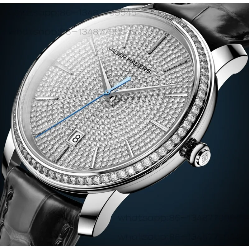 Negotiate Customization, Original and Genuine Fully Automatic Real Diamond Gypsy Business Waterproof Men's Watch