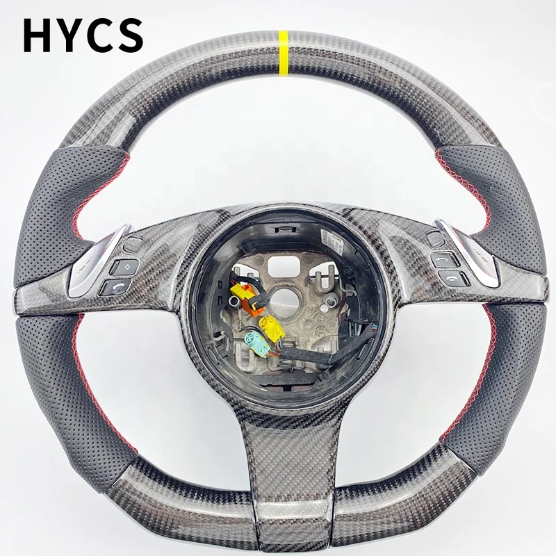 

Hot Sale Car Accessories Carbon Fiber Steering Wheel For Porsches Cayenne 92A 9YA 9PA, Panamera 970 971 macan95B