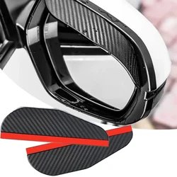 2PCS Car Rearview Mirror Rain Eyebrow Visor Carbon Fiber Car Rearview Side Snow Sun Visor Rain Cover Automob Mirror Accessories