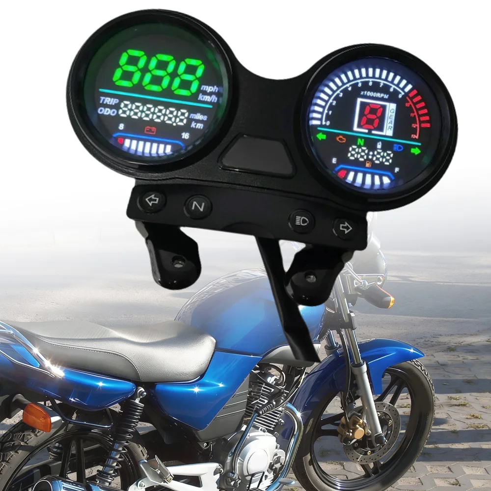 For Yamaha YBR125 2005-2009 Motorcycle Speedometer Gauges Cluster Speedometer Tachometer Motorcycle Accessories Waterproof