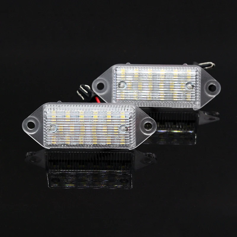 

2Pcs/set Car LED License Plate Number Light for Mitsubishi Lancer 2003-2017 with Built-in Canbus controller