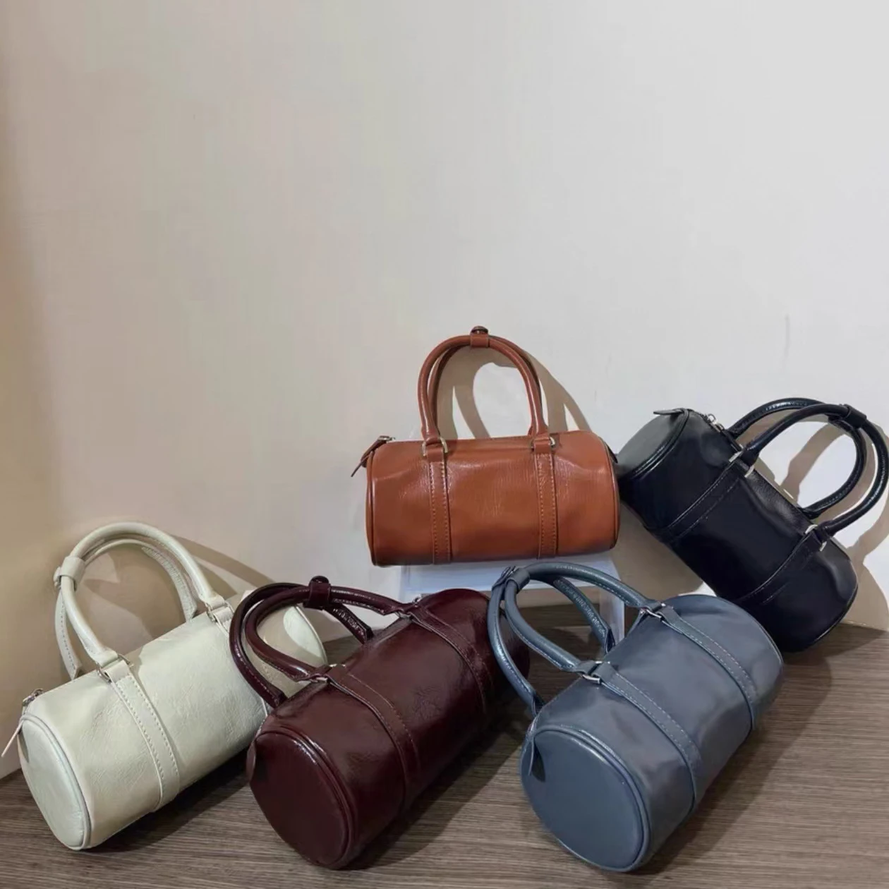 

YIFAN Real Leather Square Shoulder Bags Solid Zipper High Quality Sense of Luxury Crossbody Bags for Women Hot Trendy