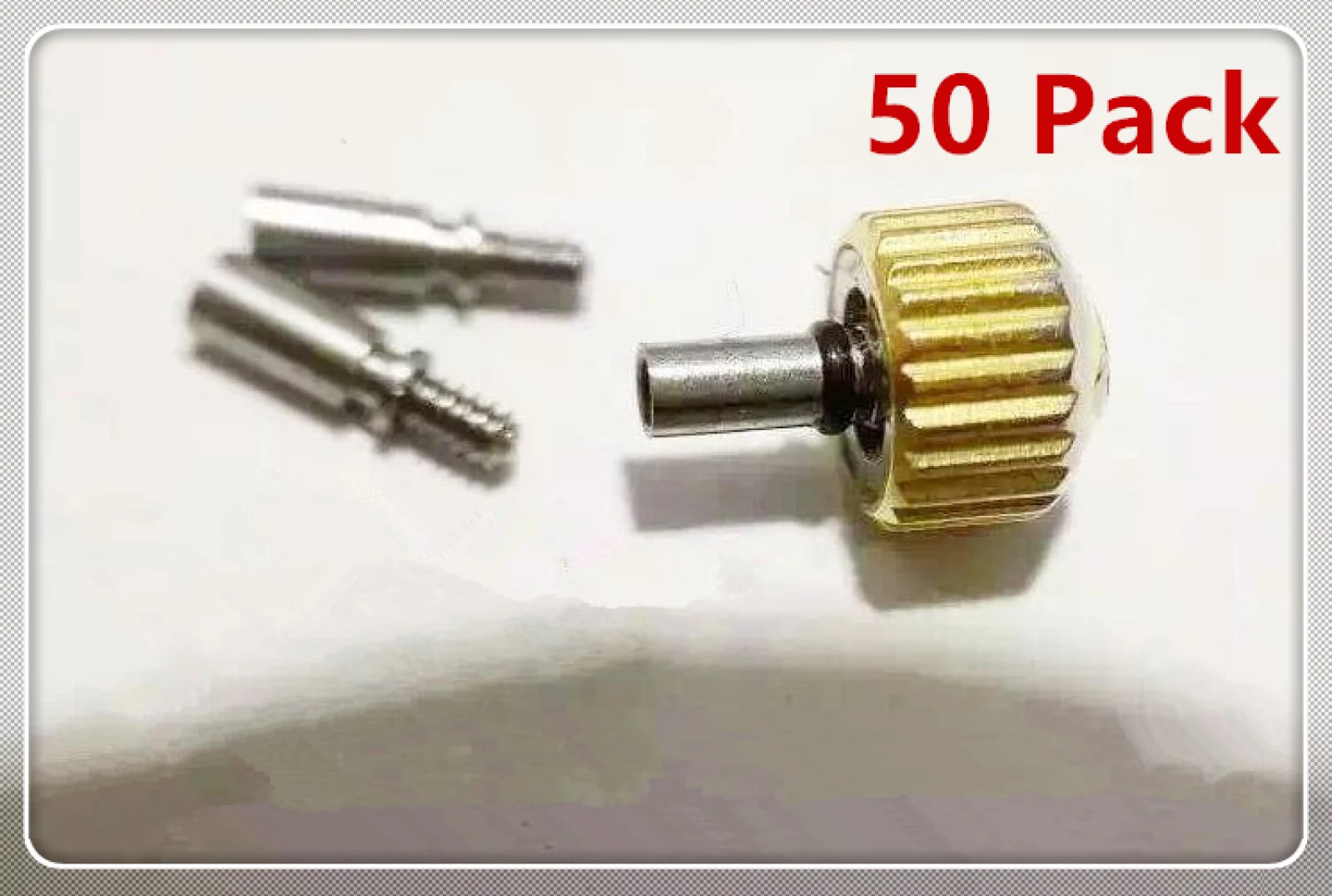 50 peças coroa haste extensão vara m0.9 para m0.9 relógio enrolamento haste coroa conector adaptador ferramenta de reparo peças substituição