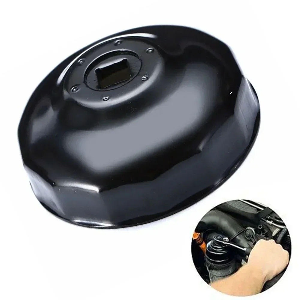 Effortless 14 Flutes X 76mm Oil Filter Cap Removal Tool, Black Color, Suitable For BMW, Optimize Your Maintenance Process