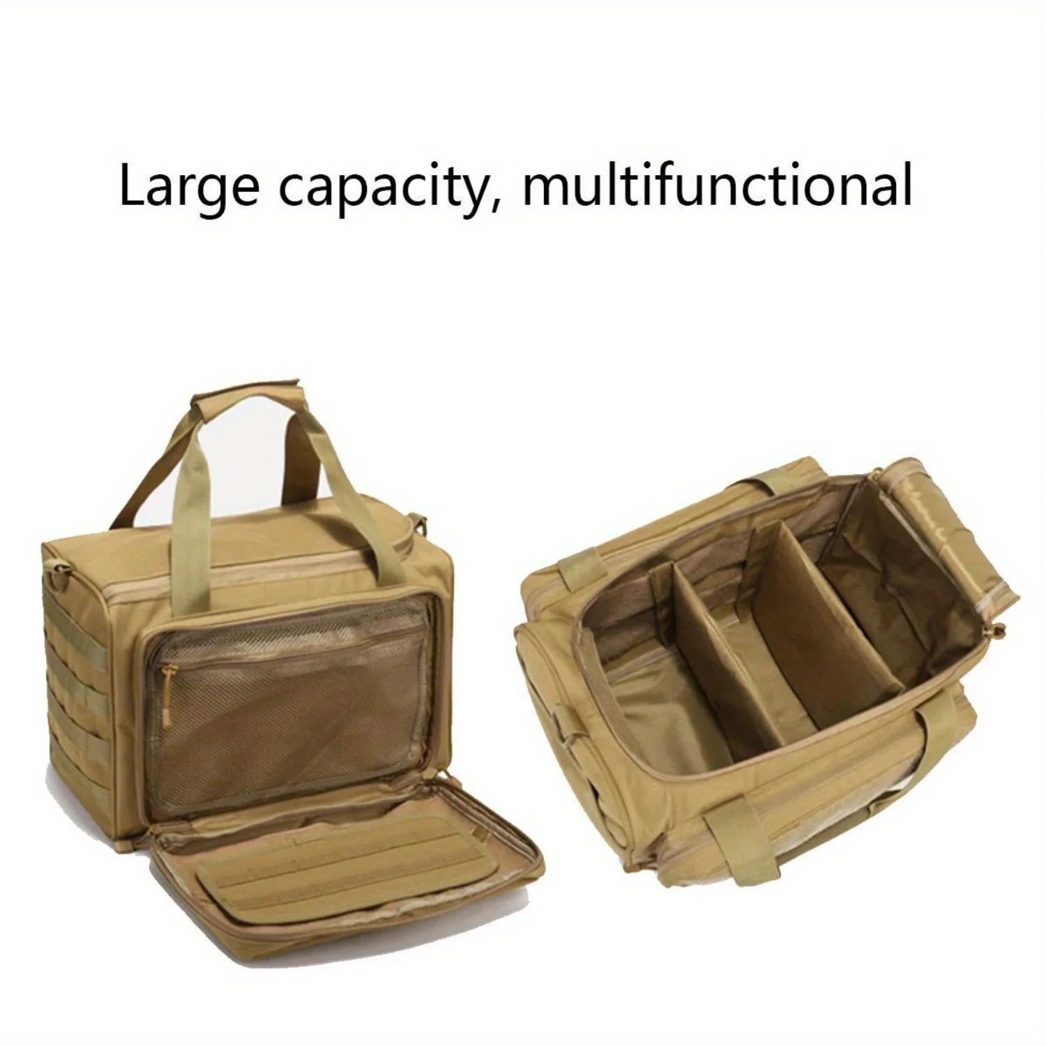 Multifunctional Waterproof Shoulder Bag with Molle System for Training and Accessories