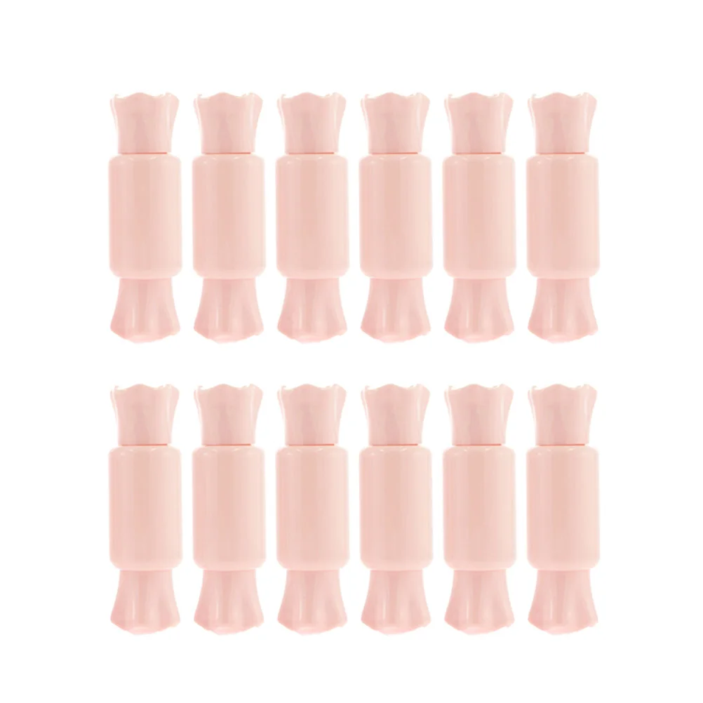 12 Uds. Contenedor de Color de labios DIY tubo de esmalte brillo Mini accesorios de maquillaje subenvase