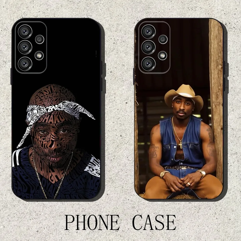 

Rapper T-Tupac Shakur Phone Case For Samsung S25,S24,S21,S22,S23,S30,Ultra,S20,Plus,Fe,Lite,Note,10,9,5G Black Cover