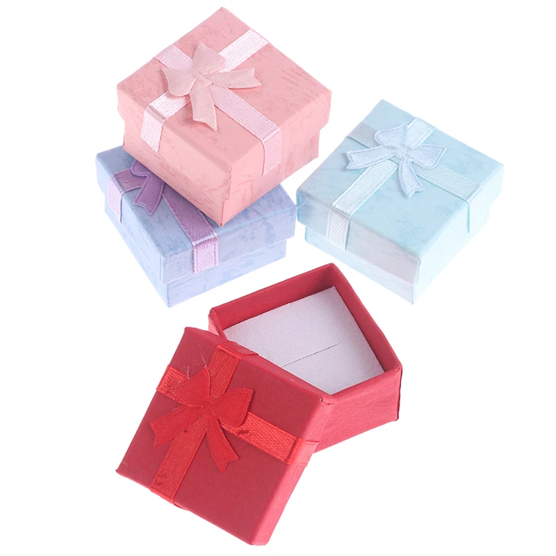 10Pcs/Set Jewelry Organizer Gift Box Necklace Earrings Ring Paper Packaging Box