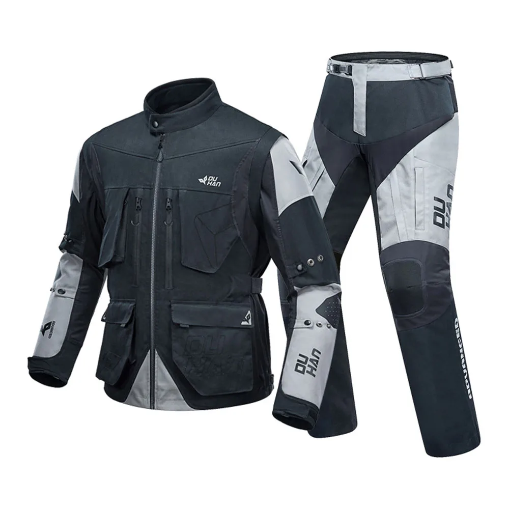 Motorcycle Jacket Detachable Sleeve Moto Jacket Breathable Biker Clothes CE Certification Anti-fall Racing Jacket Wear Resistant