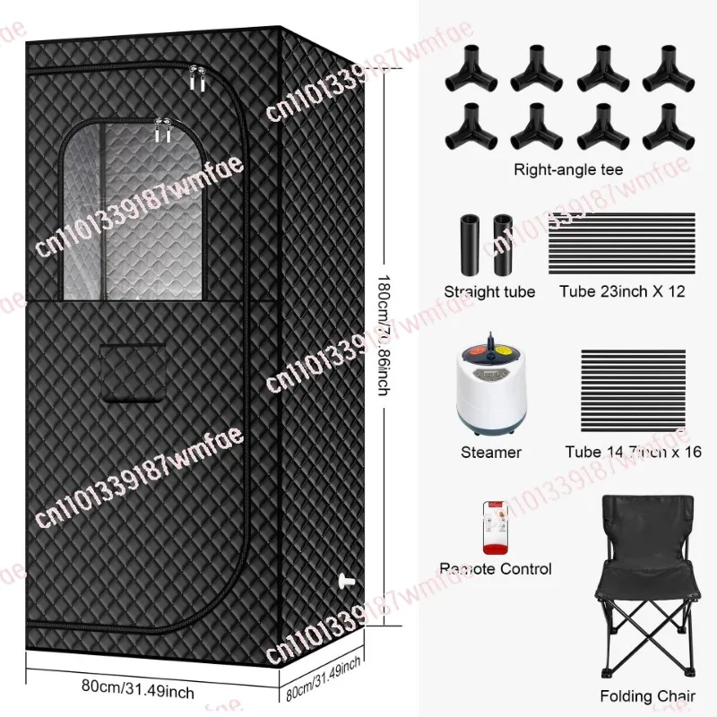 Steam box Household full body sauna box Folding portable sweat steam room image 2