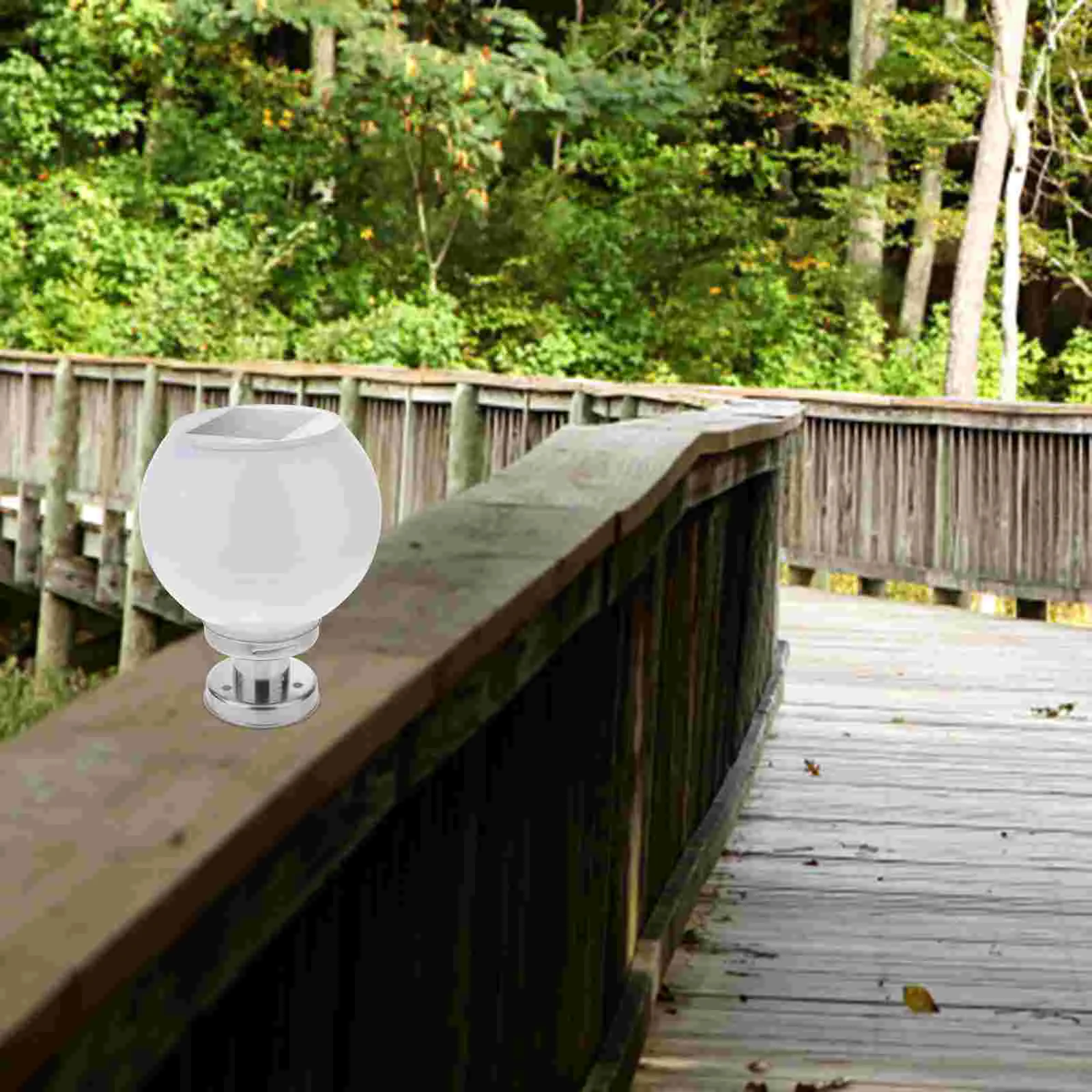 

Fence Solar Post Light Outdoor Lights Powered Garden LED White Lamp Stainless Steel