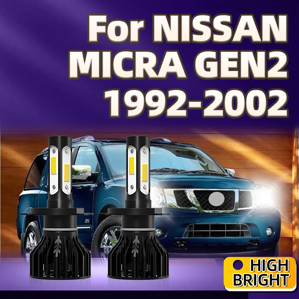 

Car Lights H4 LED 30000LM Headlight 6000K For NISSAN MICRA GEN2 1992 1993 1994 1995 1996 1997 1998 1999 2000 2001 2002