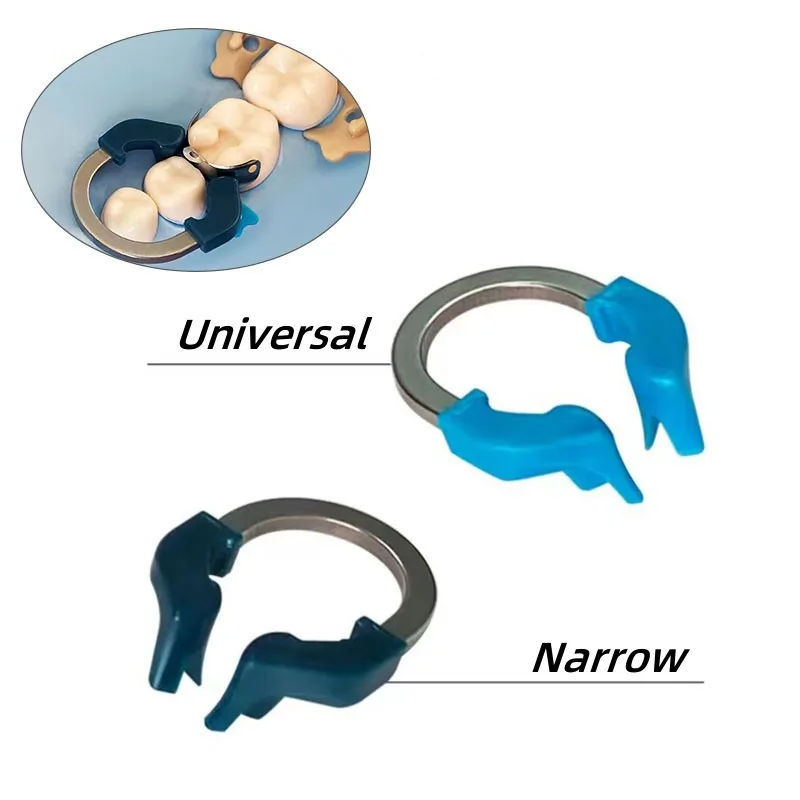 Dental Sectional Matrix System Matrix Bands Clamp Nickel Titanium Universal/Narrow Clamping Ring Dentist Tools