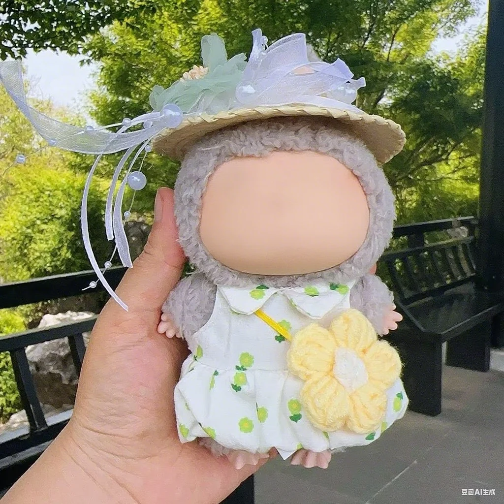 

Compatible with 17cm Labubu Doll Outfits Designer Luxury Hat Cute Clothes Labubu Dress Plush Toys Clothes Labubu Doll Accessorie