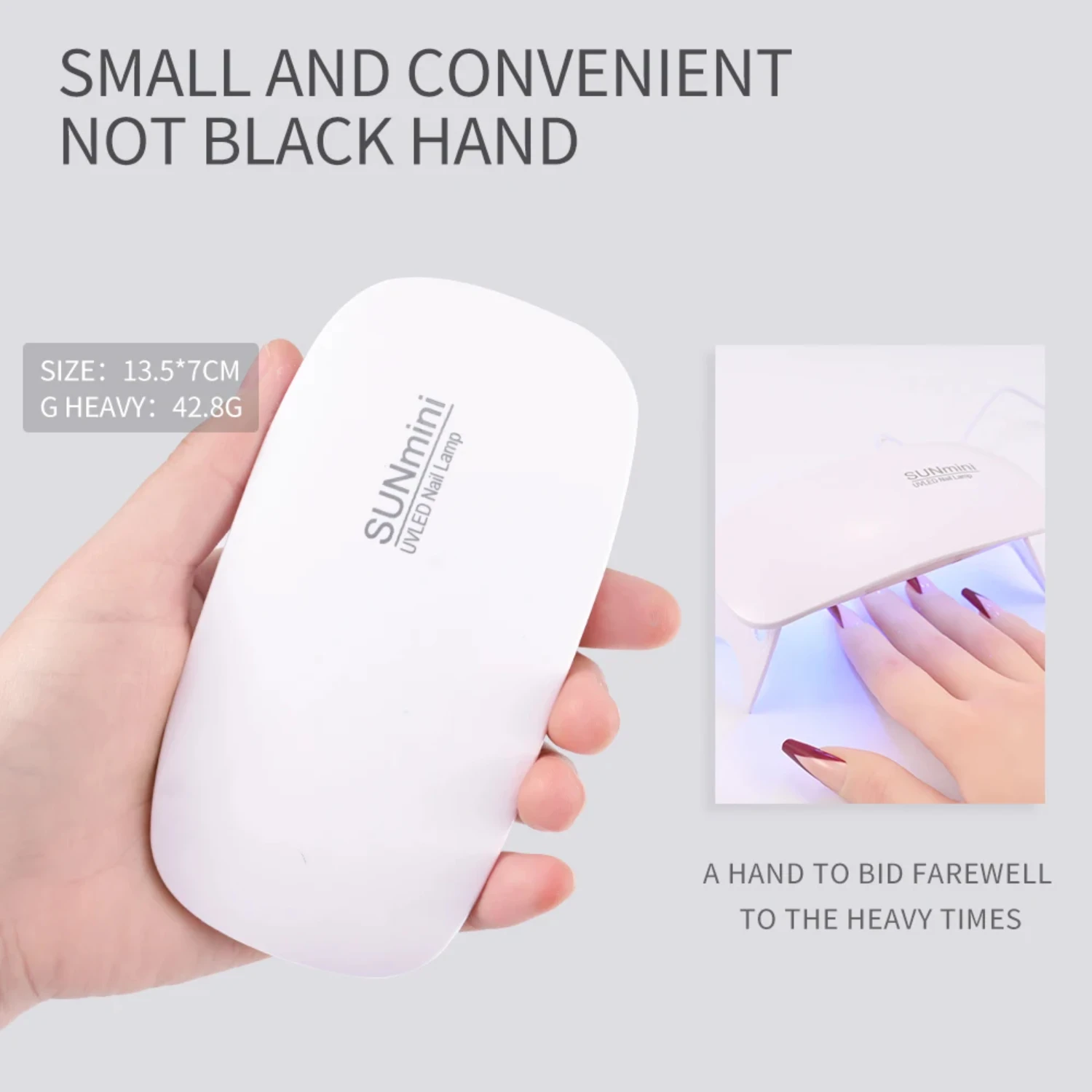 

Portable Nail Drying Lamp 6W 6LED Mini Nail Dryer White Pink USB Interface UV Nail Lamp Gel Polish Varnish Curing Machine #L