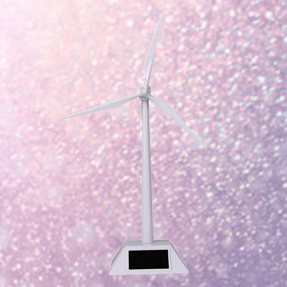 

DIY Desktop Windmill Solar Powered Plastic Easy Assembly Educational Office Decor Rotating Energy Teaching Kit