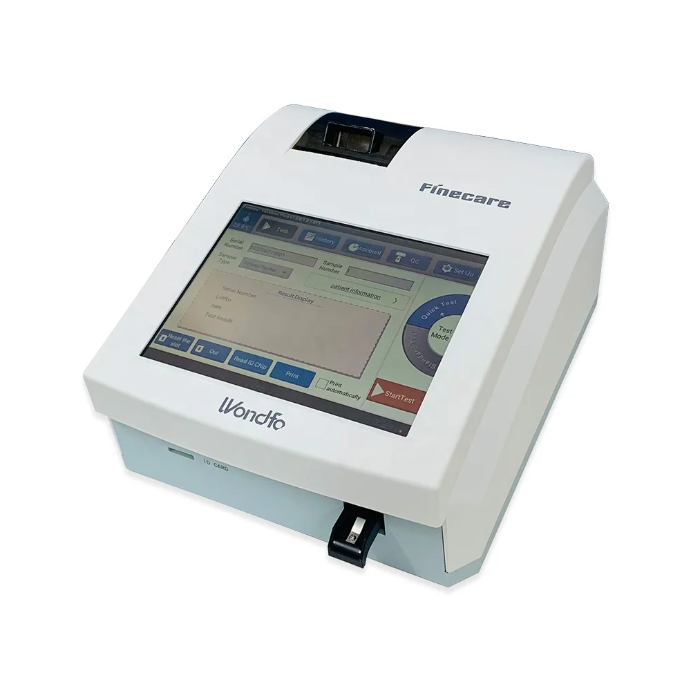 Wondfo Finecare Fia Meter Plus Hormone Analyzer Machine Immunofluorescence Analyzer CRP PROG T4 HBA1C Fia Analyzer