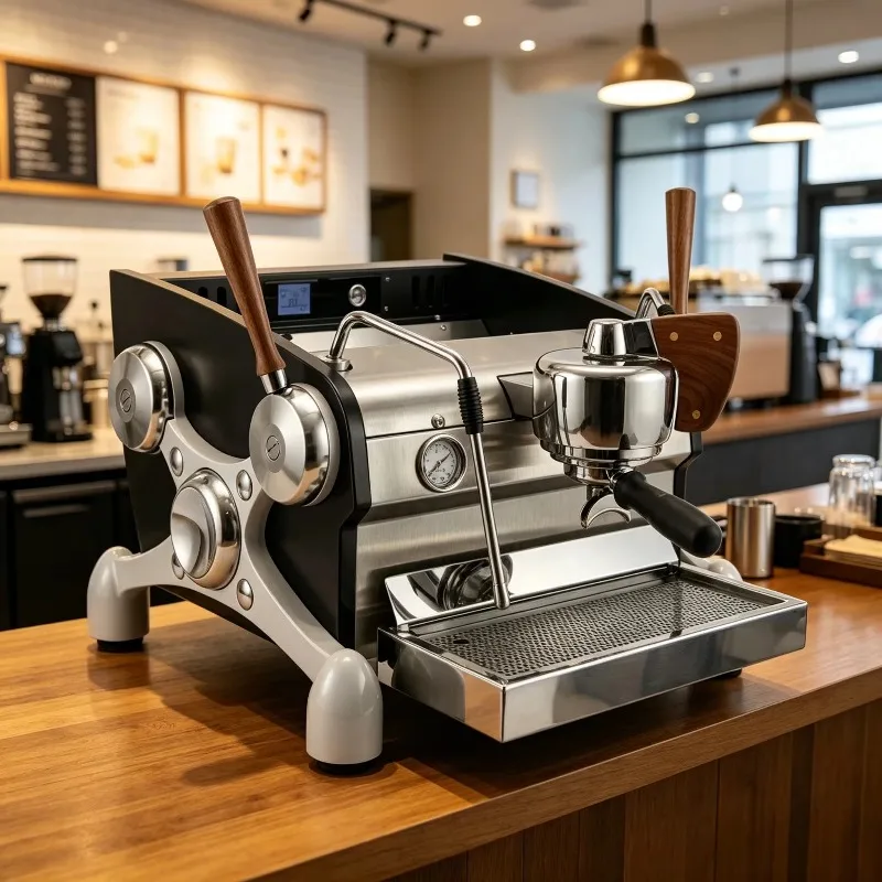 Professional Espresso Machine with Dual Boiler(3.5L+1.5L) and Adjustable Needle Valve System for Barista
