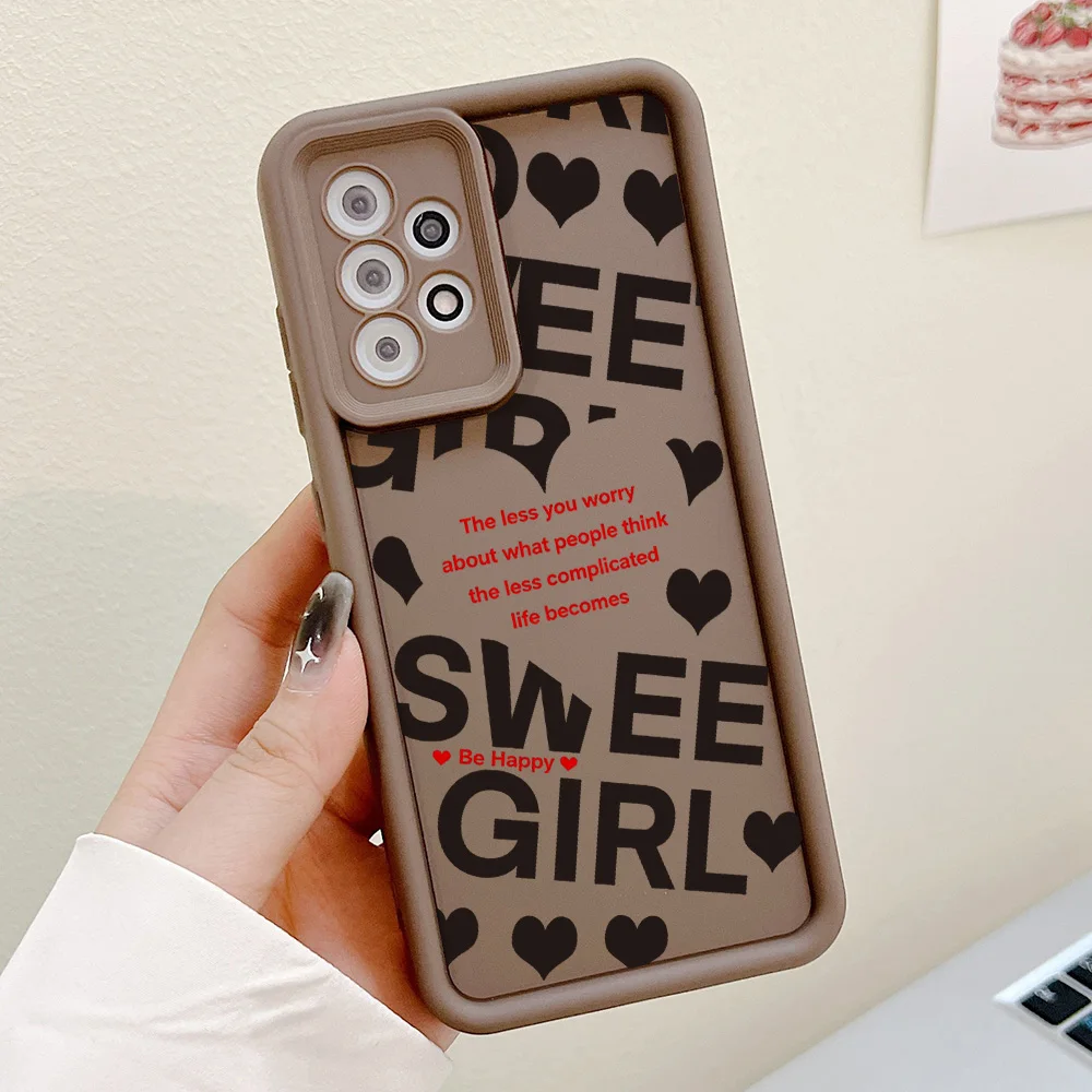 Case For Samsung S26 S25 S23 S22 Ultra Plus S24 FE A15 A55 A56 A54 A17 A07 A36 A53 A57 A37 Creative Love Heart Silicone Cover - view 3