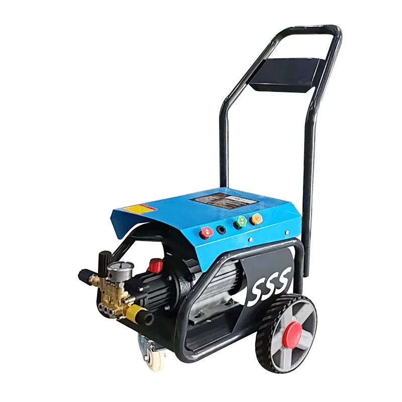 220V 2.2KW High Pressure Water Jet Cleaner Electric Bin and Car Wash Cleaning Equipment with New Pump and Motor