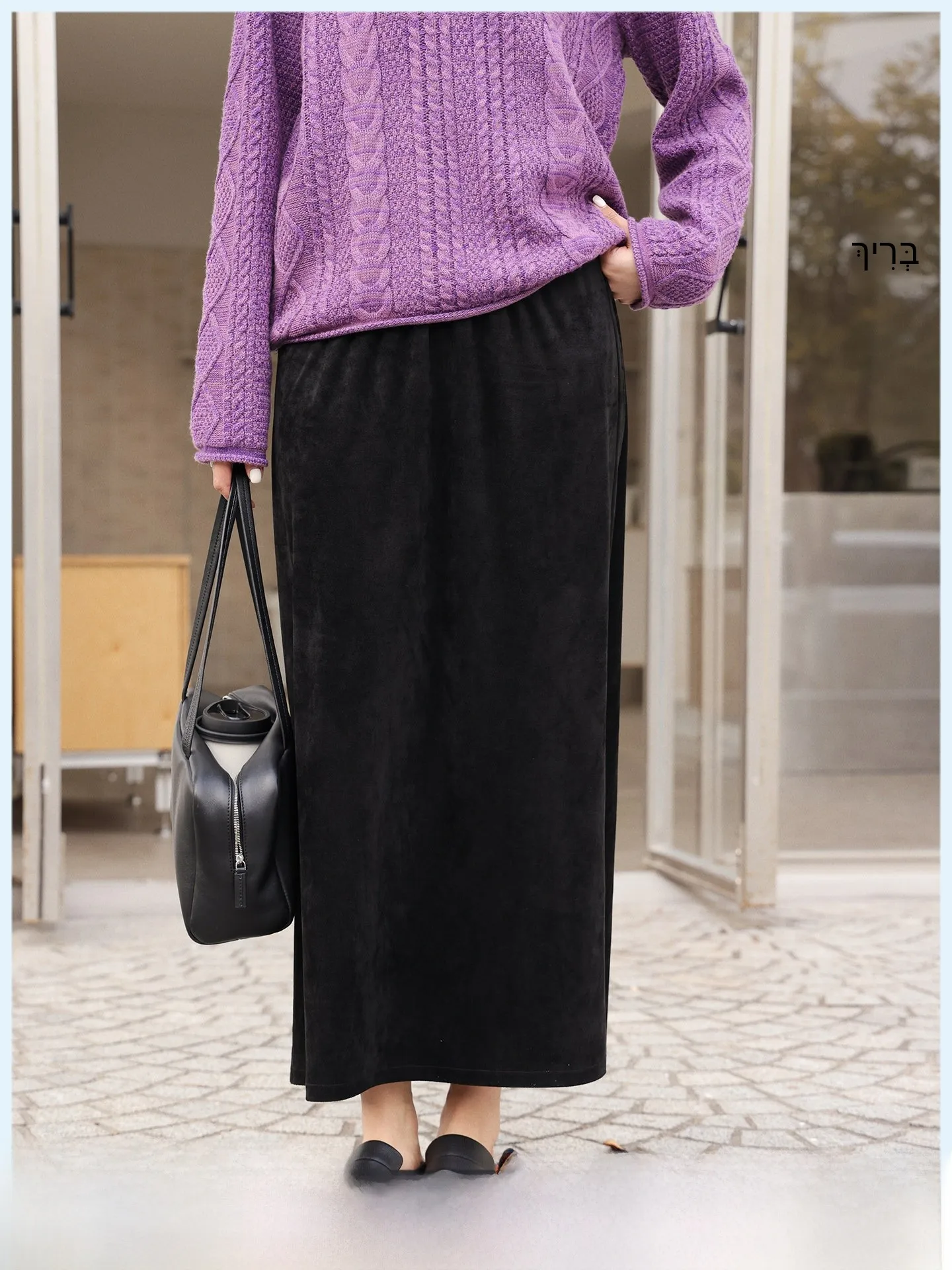 

Ретро-юбка миди из бархата для женщин, повседневная, с высокой талией, свободного кроя, прямая, летняя, новый стиль, удобная, А-силуэт