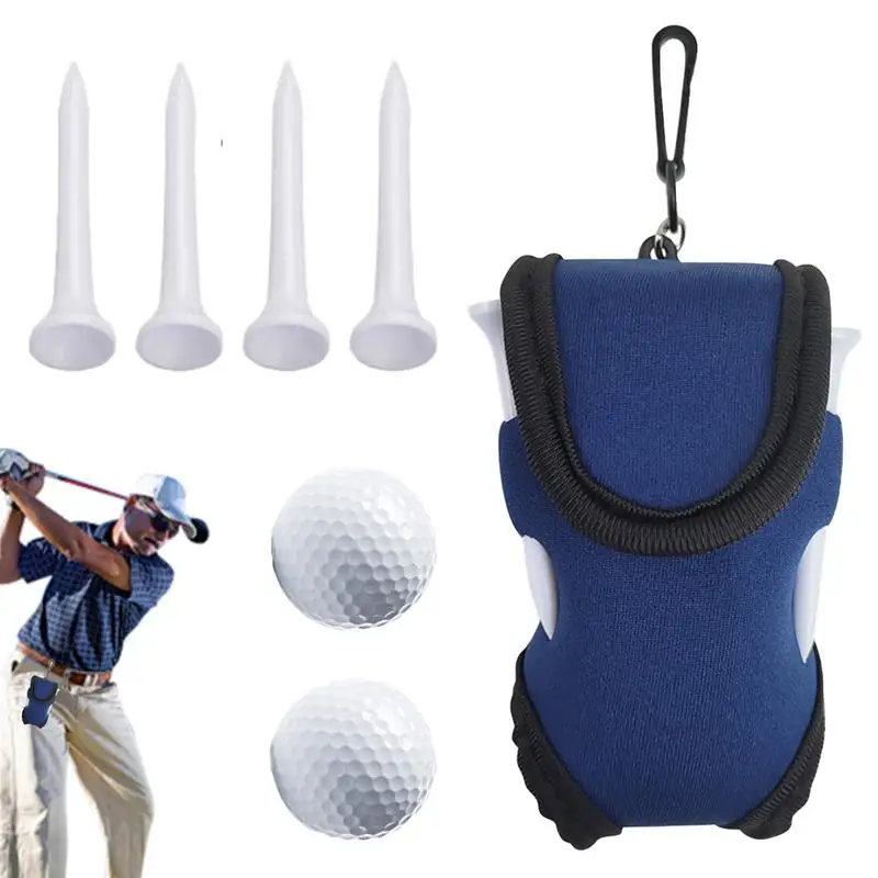 Bolsa pequeña para pelota de Golf, bolsa impermeable para pelota de Golf al aire libre, bolsa de almacenamiento resistente a las manchas, bolsa de almacenamiento portátil para viaje