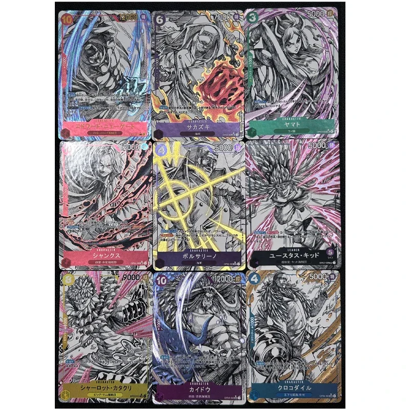 Une pièce bricolage Nami Nico Robin Boa Hancock auto-contrôle recueillir Signature commerce carte Flash Anime dessin animé cadeau 63*88mm