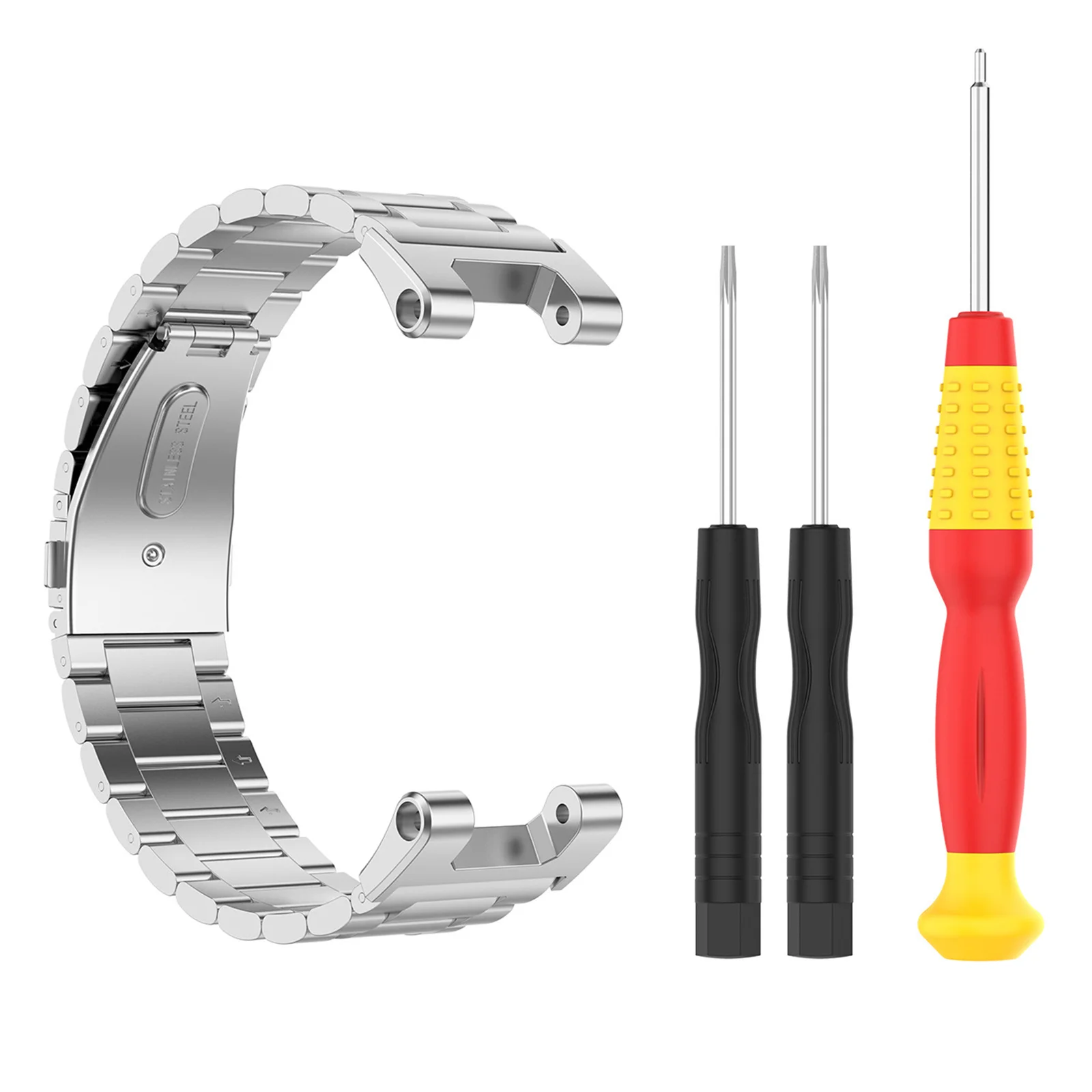 

Stainless Steel Band Adjustable Durable Metal Strap For Smart Watch Replacement Wristband Bracelet Watchband Smart Watch Band