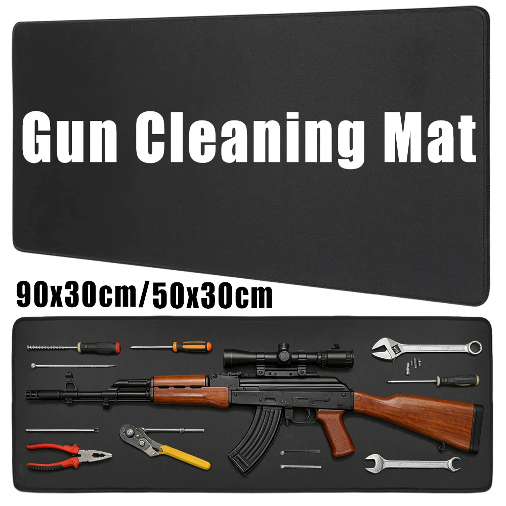Tactical Gun Cleaning Mat Pistol Rifle Gun Maintenance Pad Large Gun Protective Workbench Anti Slip Shotgun Handgun Repair Mat