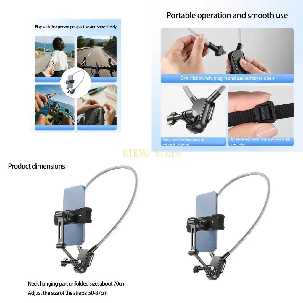 

Поворотная на 360 градусов шейная подставка для телефона, гибкие изменяемые угловые захваты, бесплатное решение для кровати,