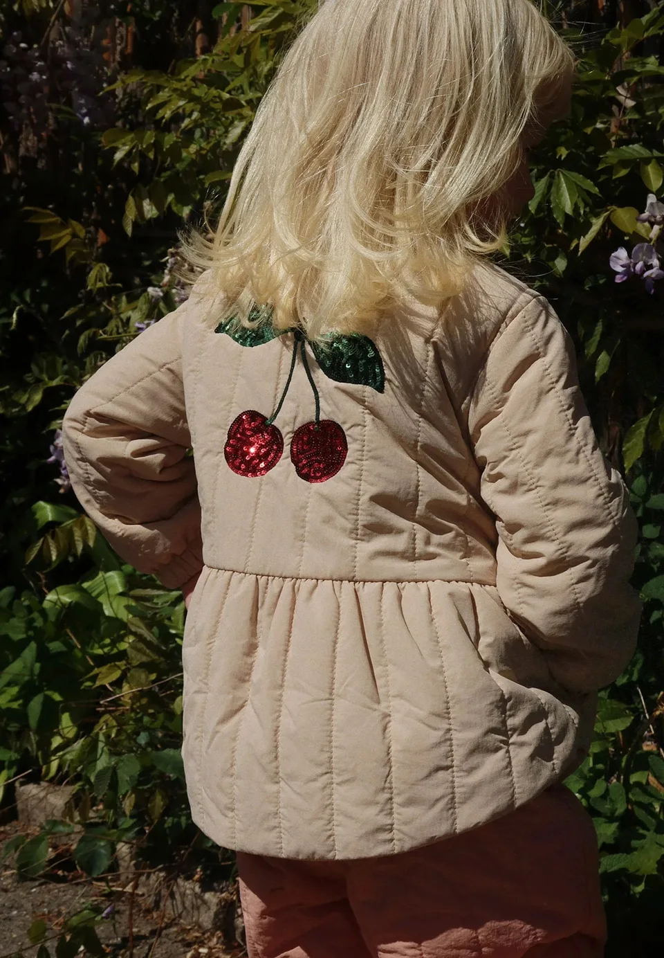 In Stock 2026 Kids Sequin Cherry Coat Animal Print Padded Vest Boys Girls Autumn Winter Thick Warm Cotton Gilet