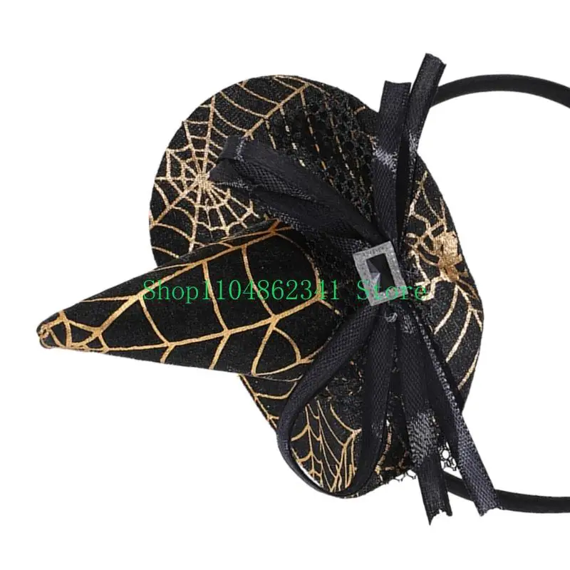 5ASD PACE Witch Cappello per capelli Accessorio per acconciatura per capelli per outfit da festa Halloween