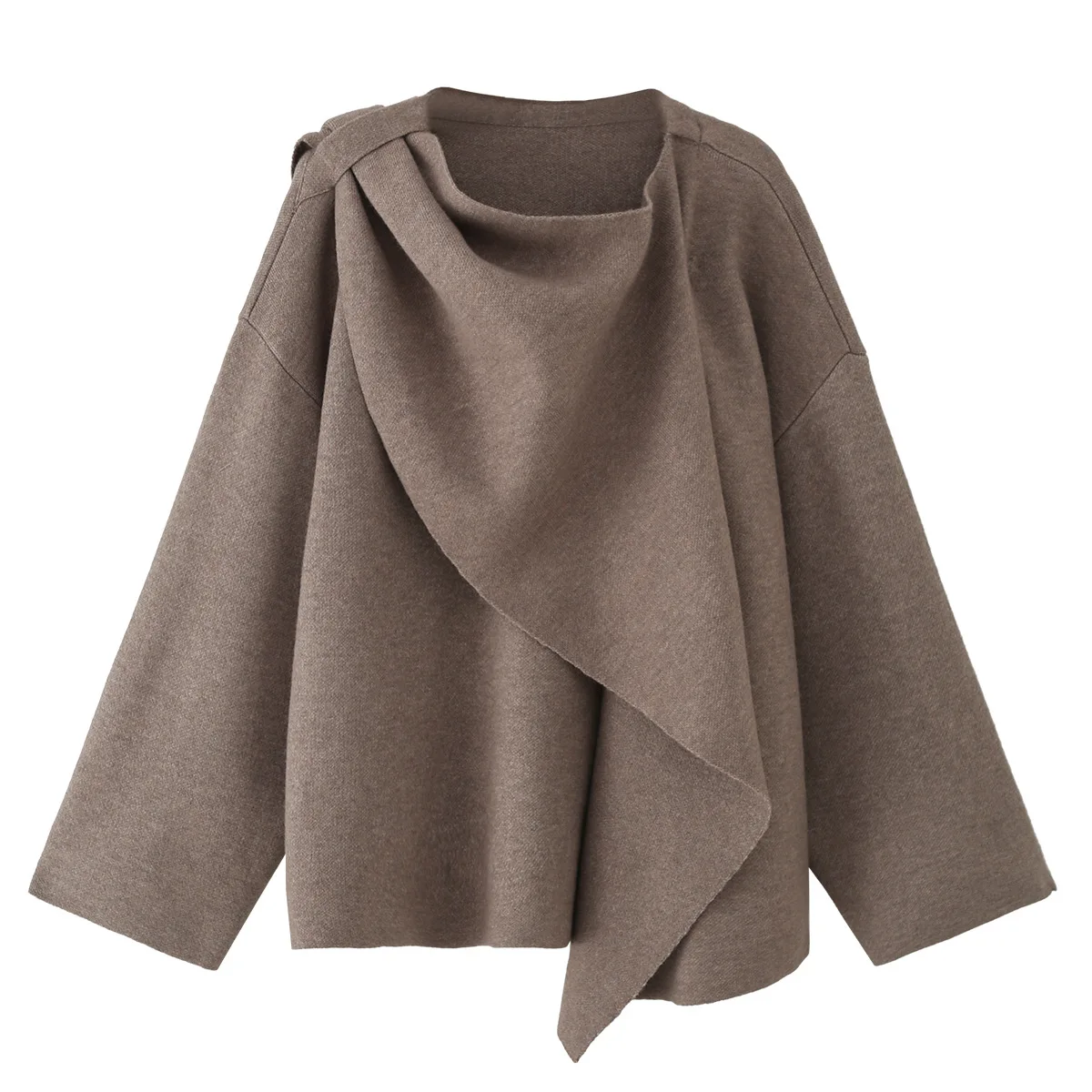 

Осенние женские свитера в европейском и американском стиле 2021, уличная одежда, свободный трикотаж с шарфами, пуловеры, топы