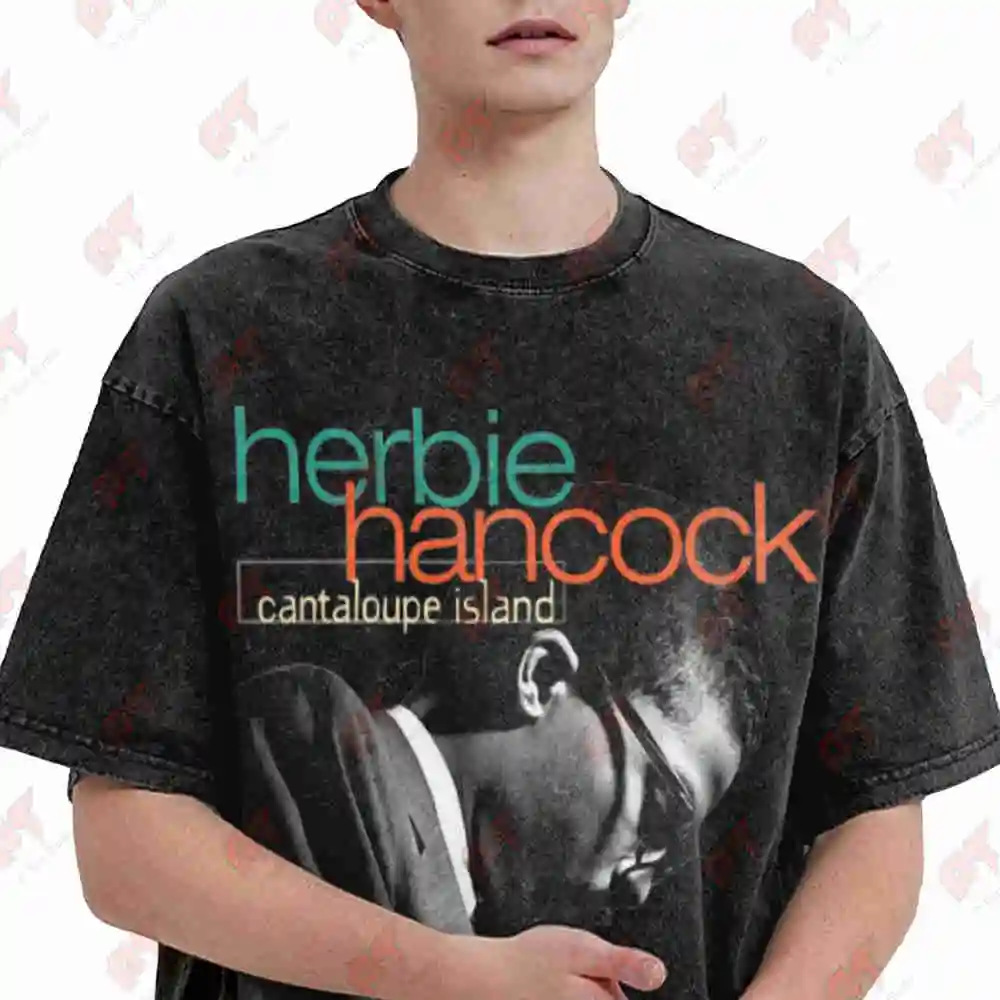 Cantaloupe Island Herbie Hancock Vintage Washed Tee Pure Cotton T-Shirt