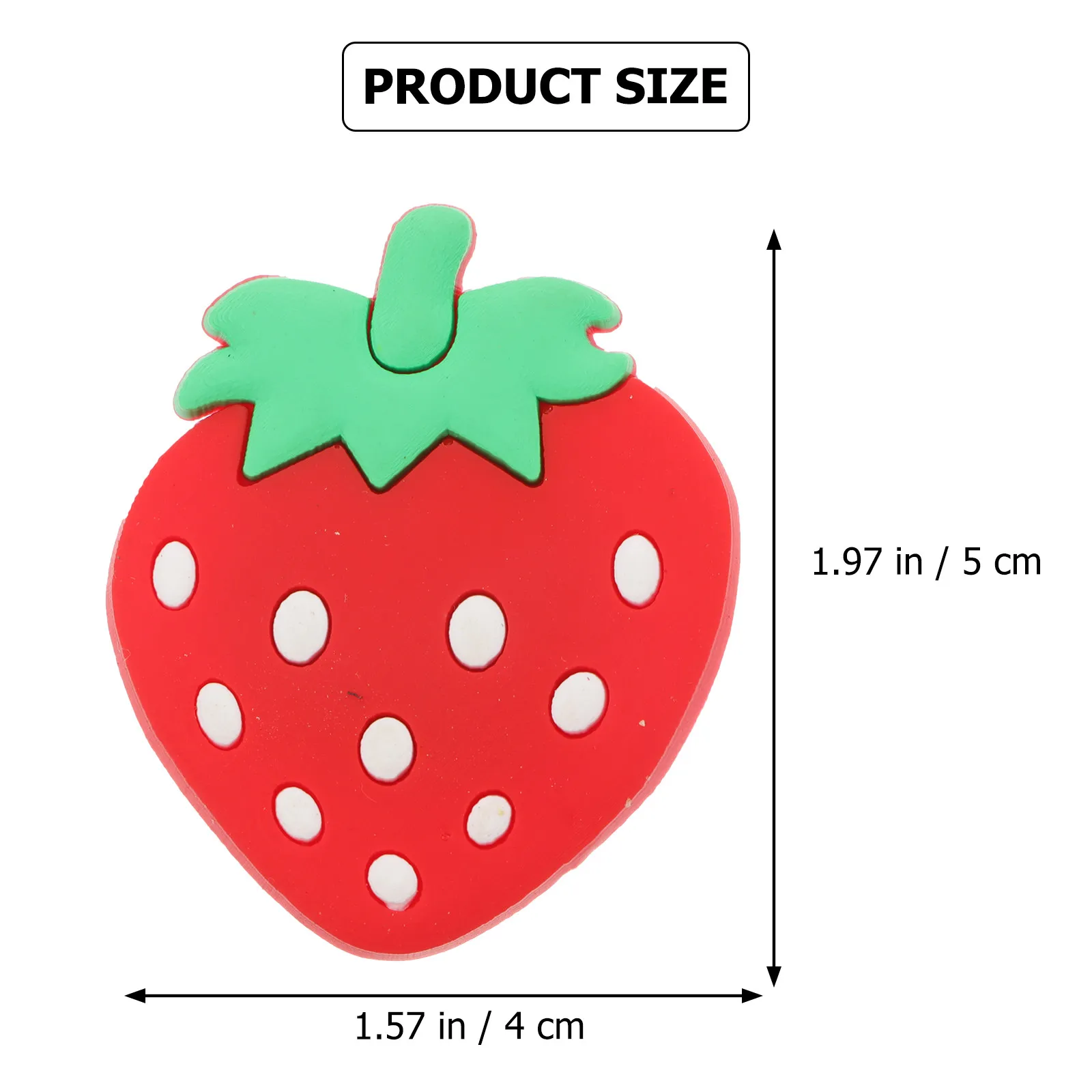 10Pcs Fruits Shaped Silicone Fridge Magnets Refrigerator Magnet Decoration Non-Scratch Hold for Home Office Whiteboard