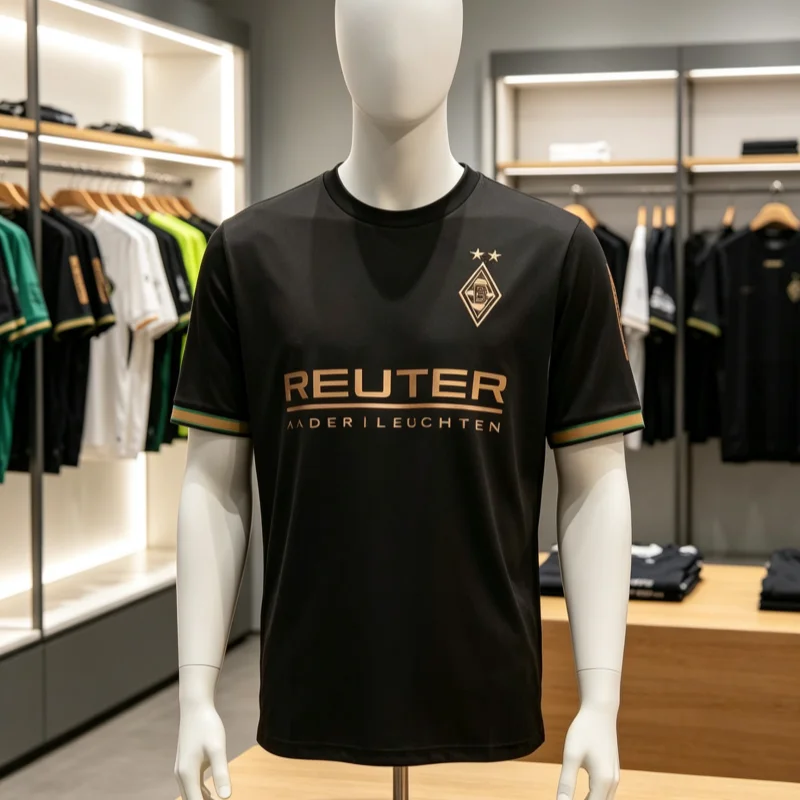 2026 New Monchengladbach Away Quick Drying Football Jersey for Sports Matches, Casual Training T-shirt for Men Family Matching