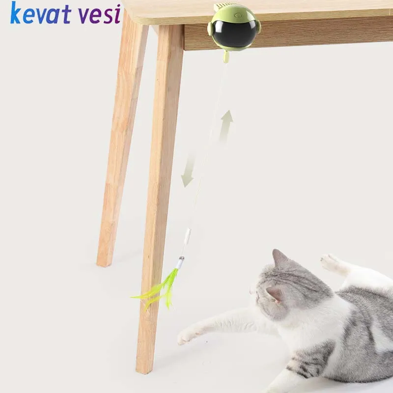 

Automatic Lifting Cat Ball Toy Electric Smart Cat Teaser Toy Funny Detachable Kitten Playing Interactive Puzzle Toy Pet Supplies