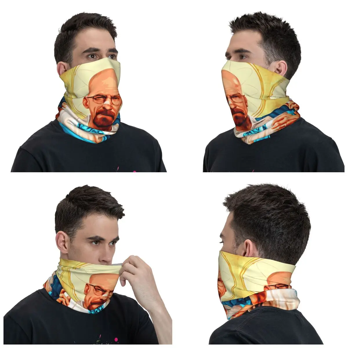 Walter White Breaking Bad Bandana Neck Gaiter Printed Balaclavas Magic Scarf Warm Cycling Outdoor Sports for Men Women Winter