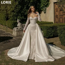 LORIE Sexy A-line Mermaid Lace Applique Wedding Dress Sweetheart Wedding Gowns Elegant Princess Bride Gown Customized Gift 2025