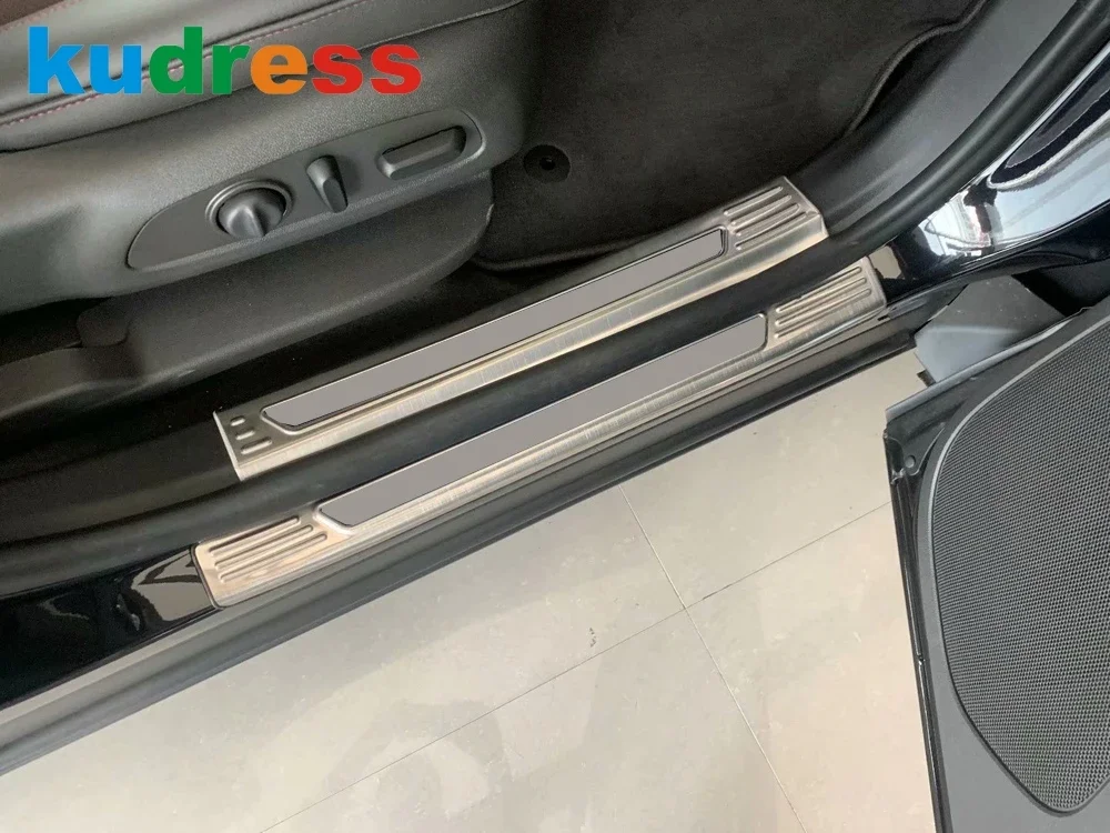 For Chevrolet Blazer 2019 2020 2021 2022 Stainless Steel Door Sill Scuff Plate Cover Trim Threshold Pedal Guard Car Accessories