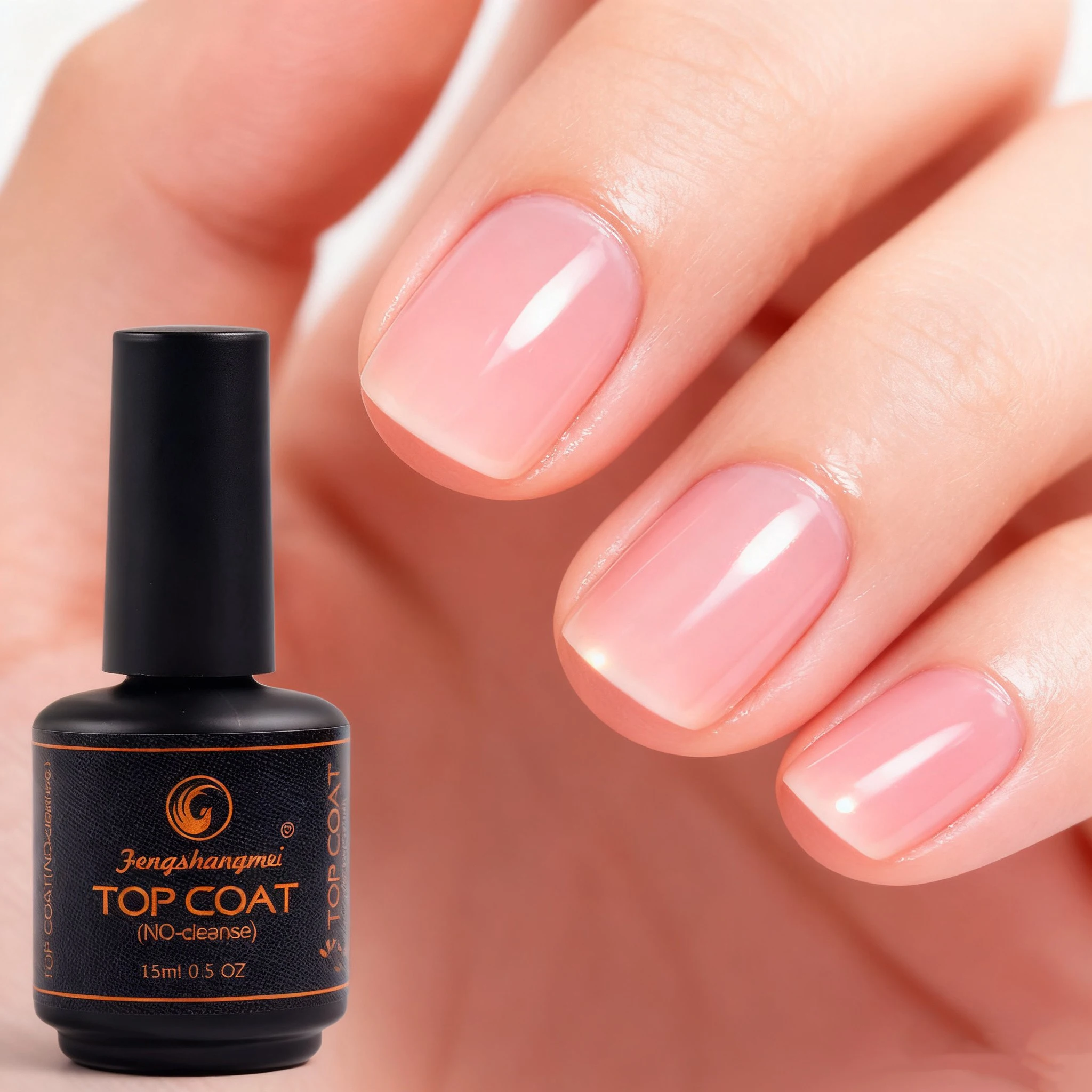 15ML Super Shine Clear Top Coat  No Wipe UV/LED Nail Gel Varnish Semi Permanent Soak Off for Long Lasting Salon Quality Nail Art