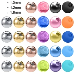 ZEMO Stainless Steel Ball High Polish Piercing Screw Replacement Balls Beads For Cartilage Tragus Piercing Accessories 14/16/18G