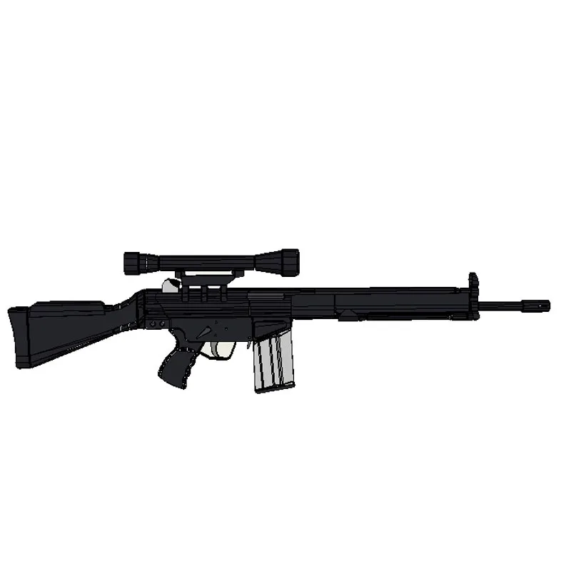 

G3SG1 Sniper Rifle 1:1 3D Paper Model Toy