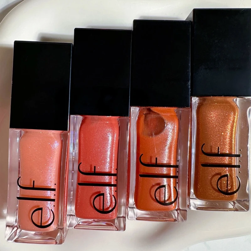 Elf Winter Clear Lip Gloss Lip Care Lip Oil Shimmer Texture Plump Lip Gloss Soothing Serum for Dry Skin Moisturization Makeup