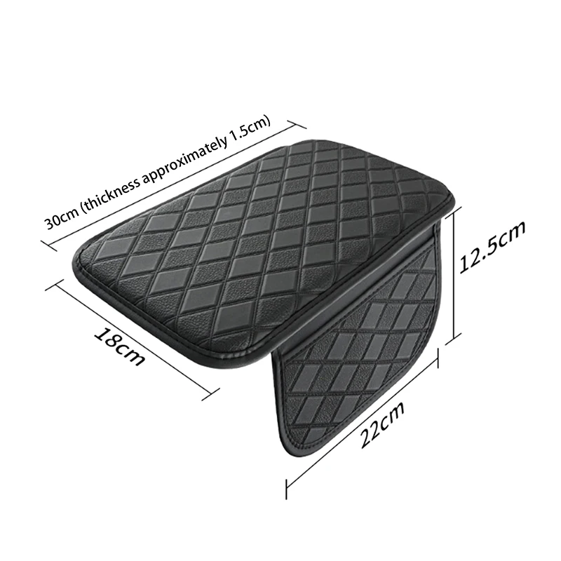 Universal Non-Slip Car Armrest Box Booster Pad - High-Grade Memory Foam Elbow Support Armrest Mat with Storage Function